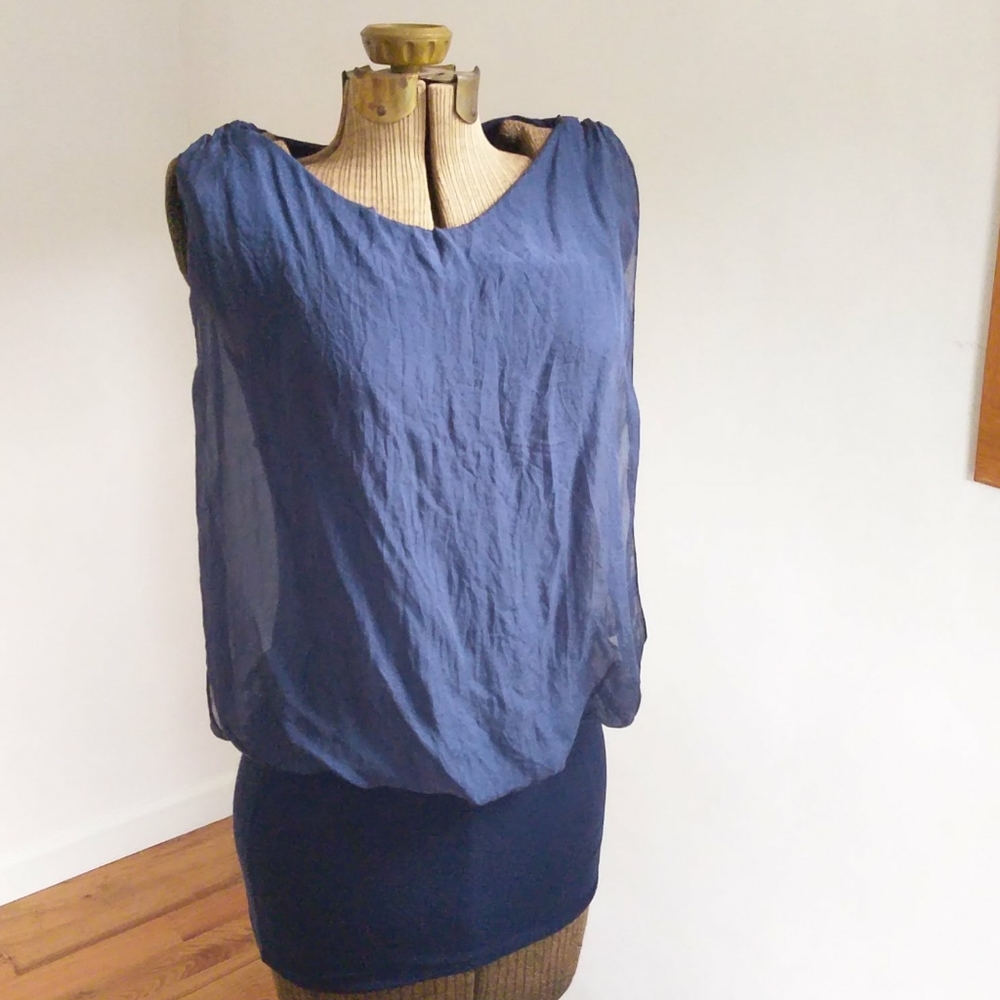 Pronto Moda Giusy Silk Mini Dress